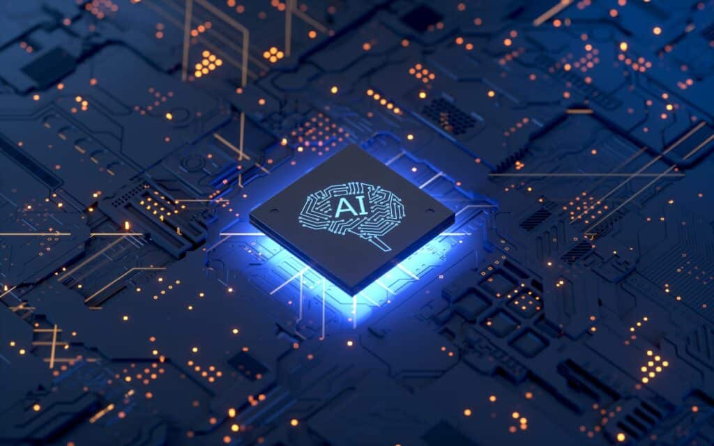 AI in a circuit board